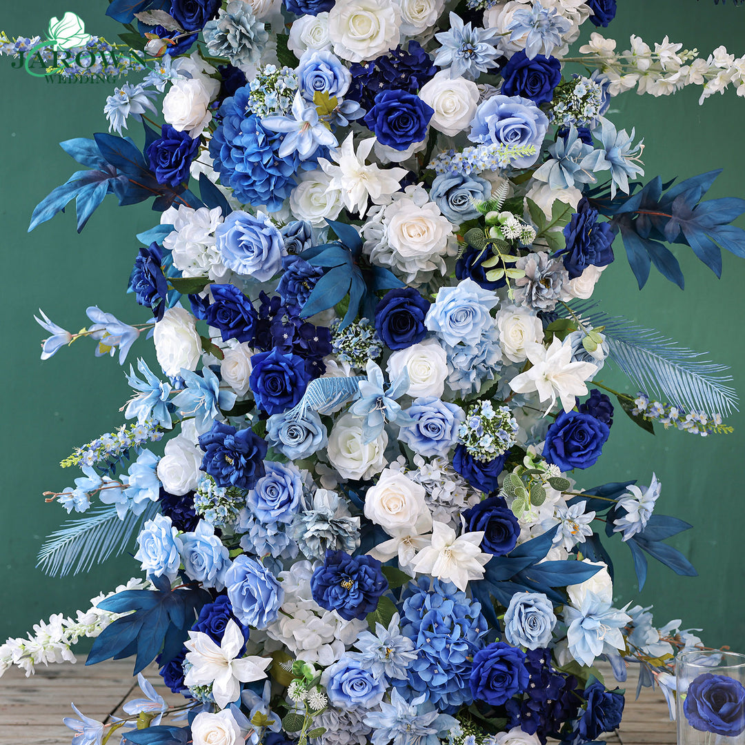 Rectangular Flower Arch in Blue/White