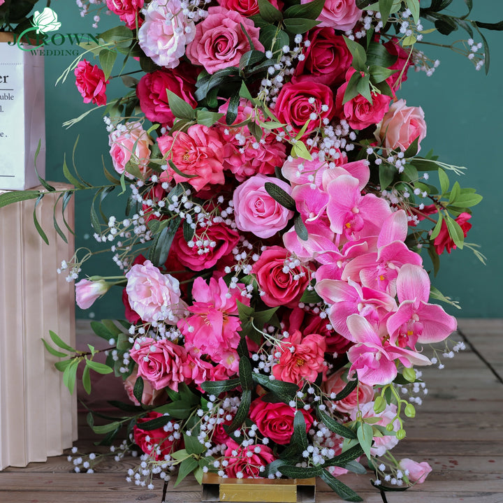 Rectangular Flower Arch in Pink/Green