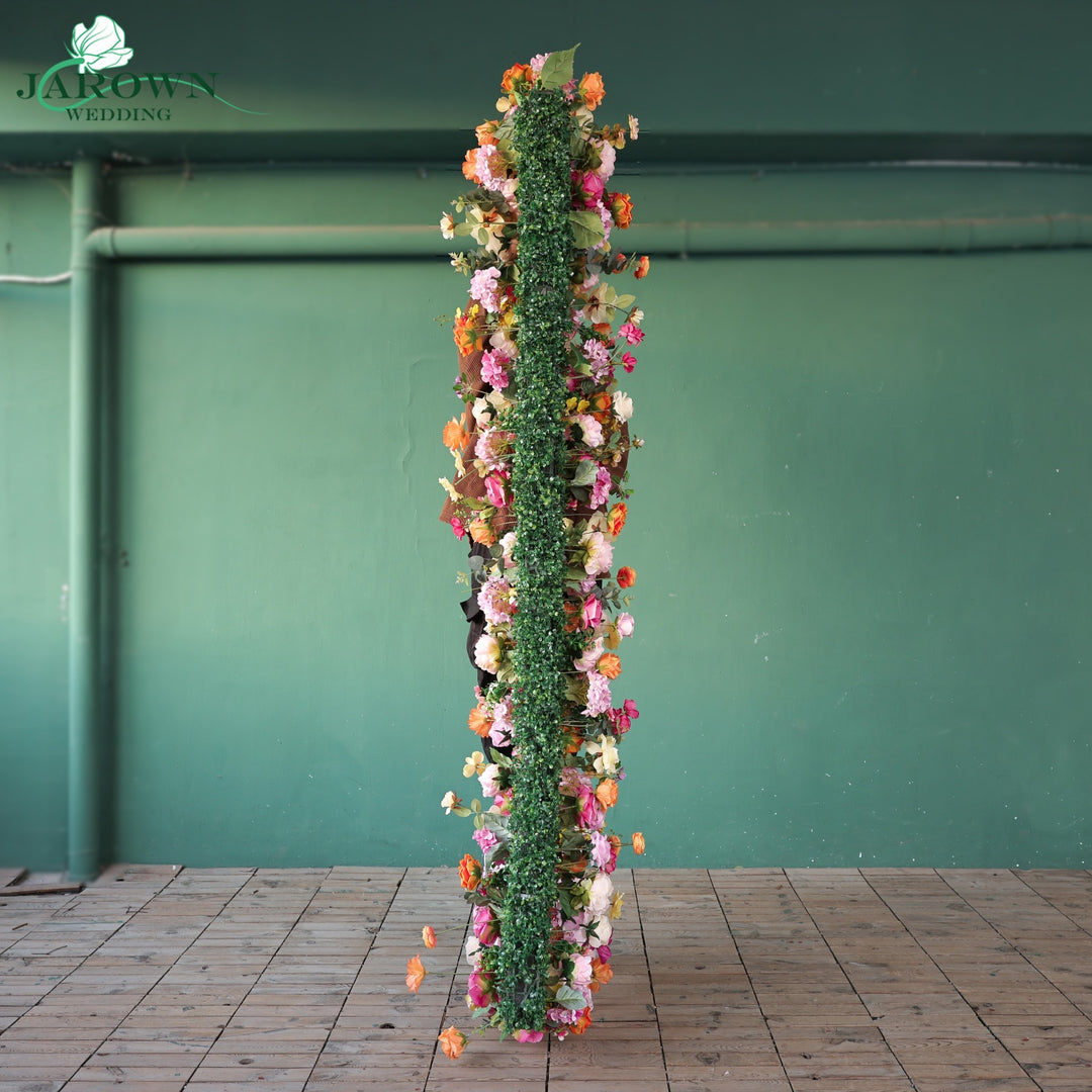Round Flower Arch in Pink/Yellow/Orange