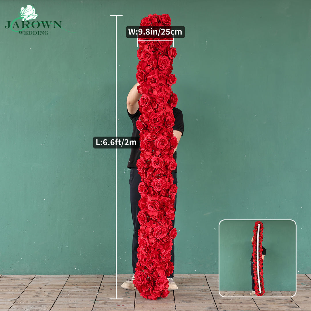 Round Flower Arch in Red