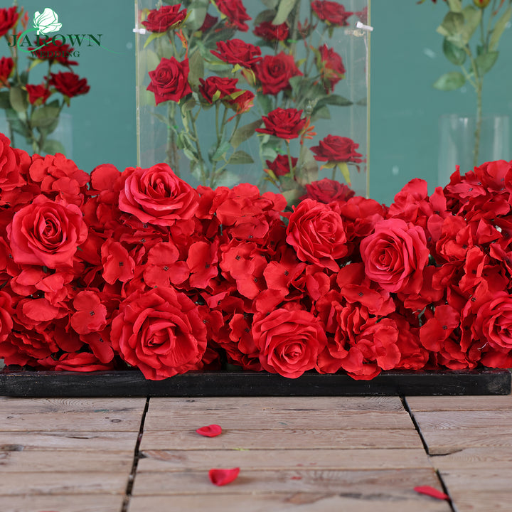 Round Flower Arch in Red