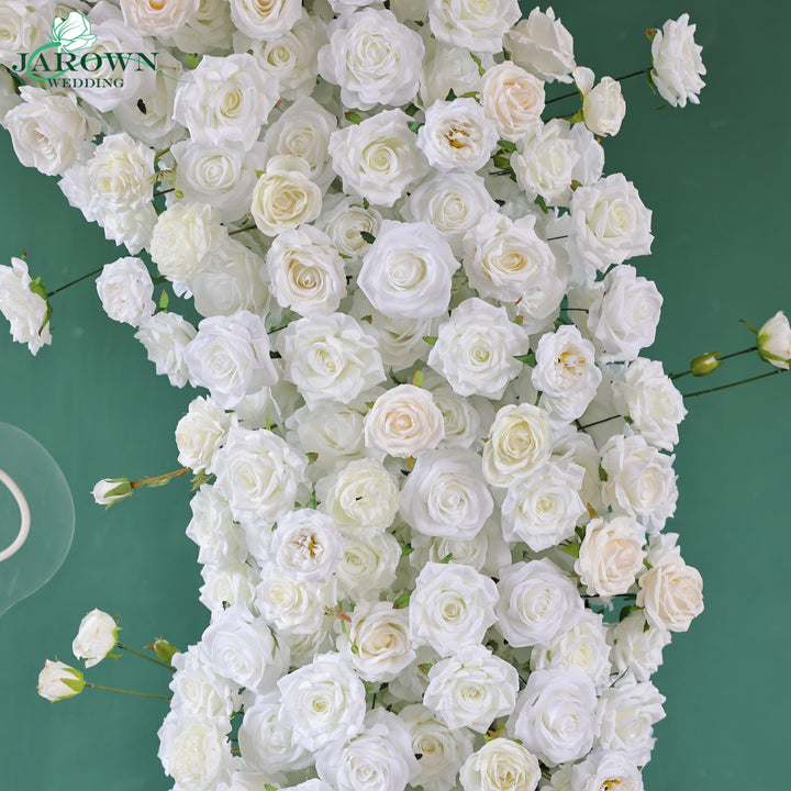 Round Flower Arch in White