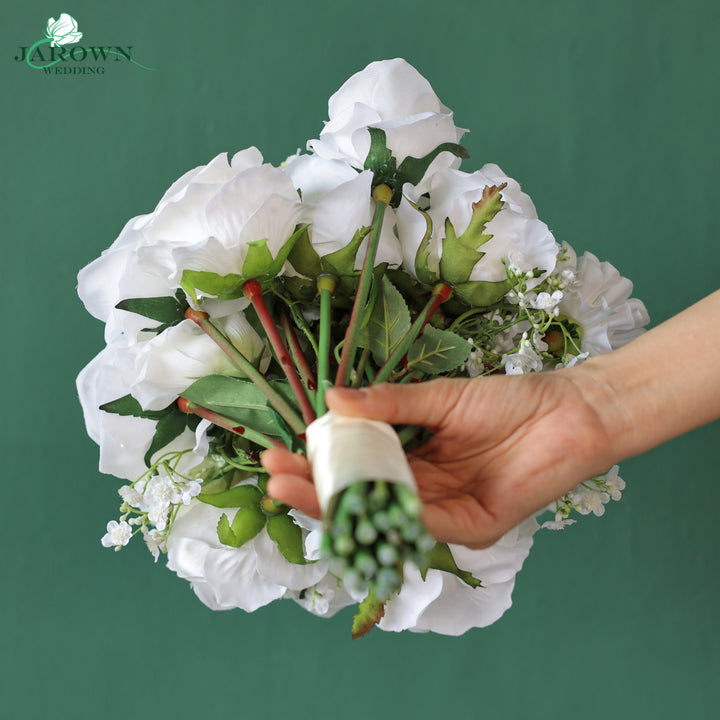 Bouquet in White/Green