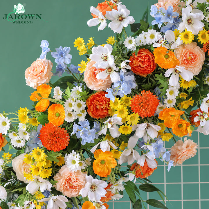 Sign & Garland & Centerpiece & Aisle & Backdrop Flowers in Colorful