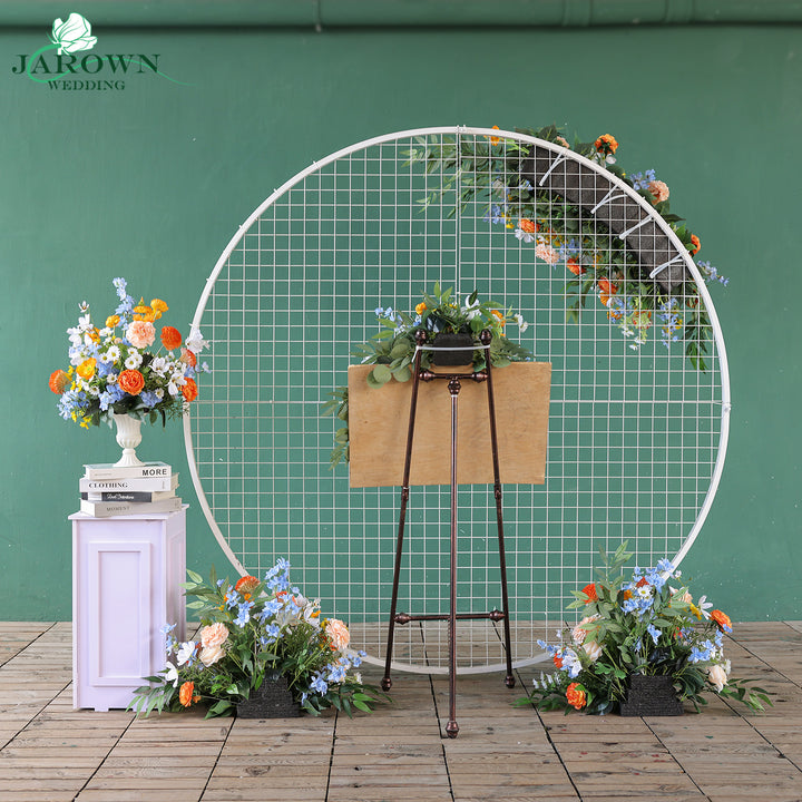 Sign & Garland & Centerpiece & Aisle & Backdrop Flowers in Colorful