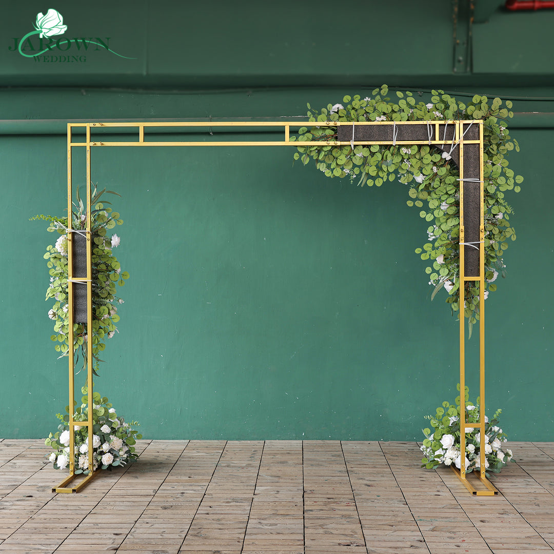 Sign & Runner & Aisle & Backdrop Flower in Green/White