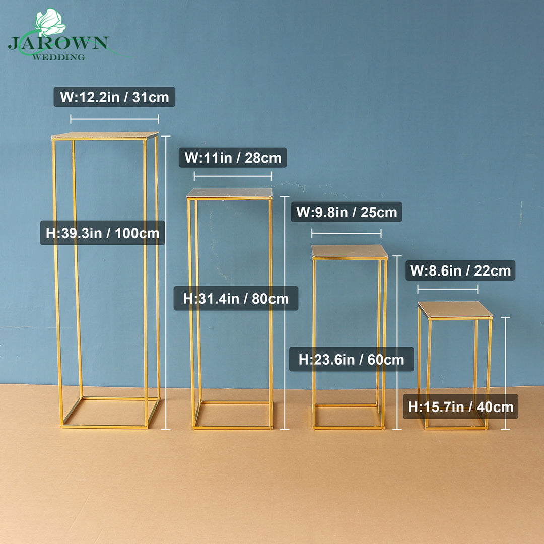 Upgraded Shiny 2 Colors Cuboid Stand Set