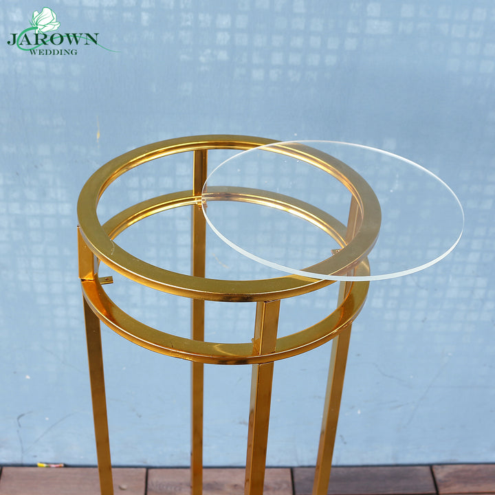 Upgraded Shiny Golden Cuboid Pro Stand Set