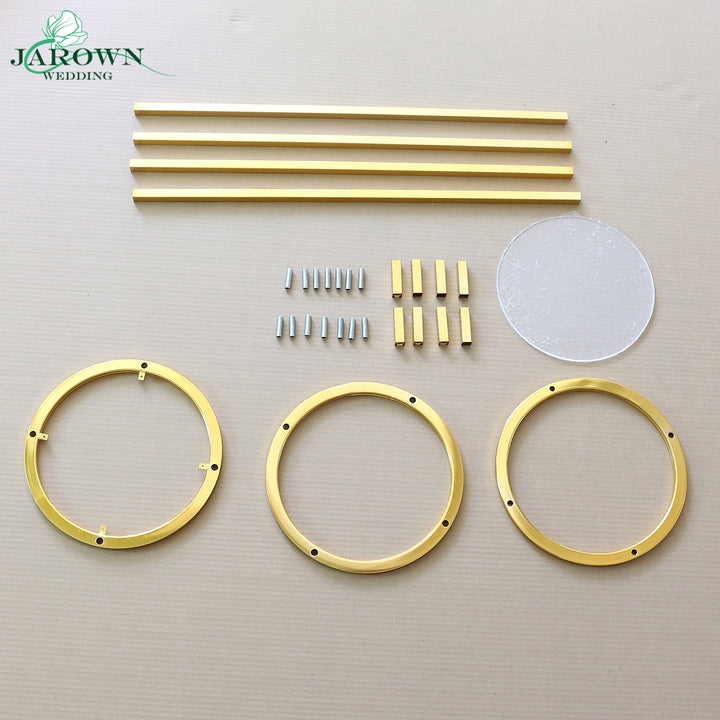 Upgraded Shiny Golden Cuboid Pro Stand Set