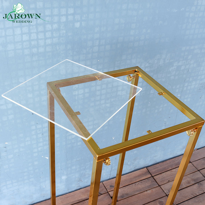 Upgraded Shiny Golden Cuboid Pro Stand Set