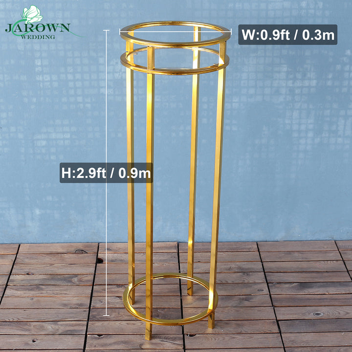 Upgraded Shiny Golden Cuboid Pro Stand Set