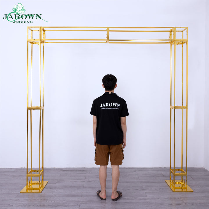 Upgraded Shiny Golden Cuboid Pro Stand(I)