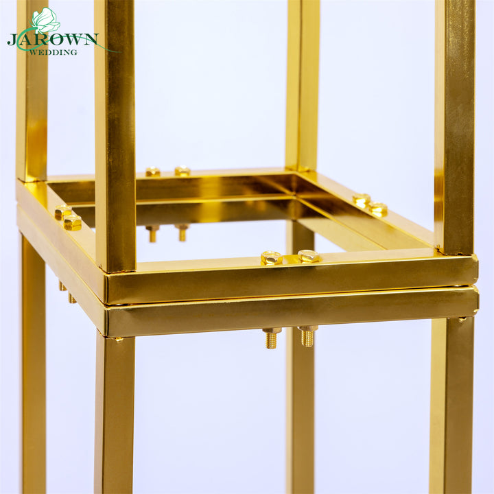 Upgraded Shiny Golden Cuboid Pro Stand(I)