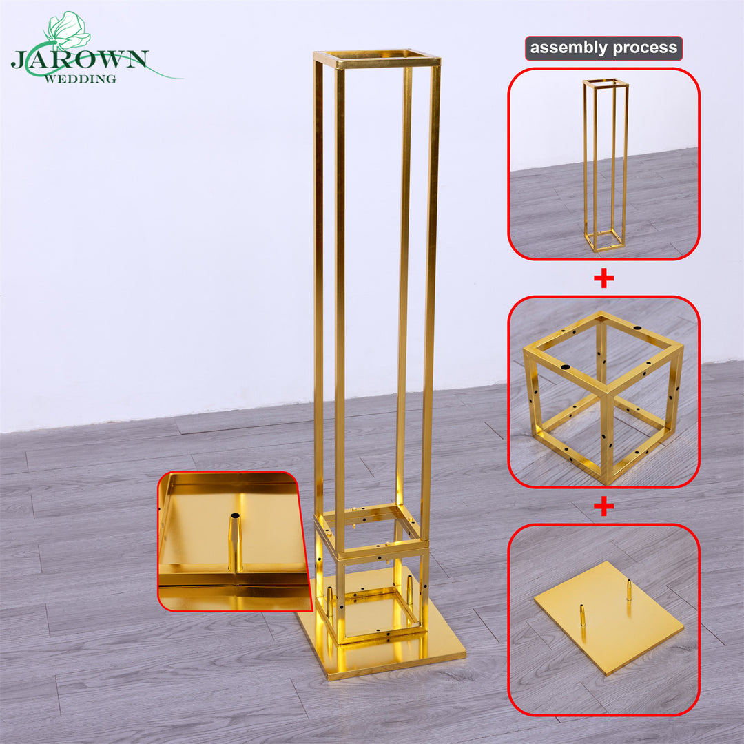 Upgraded Shiny Golden Cuboid Pro Stand(I)