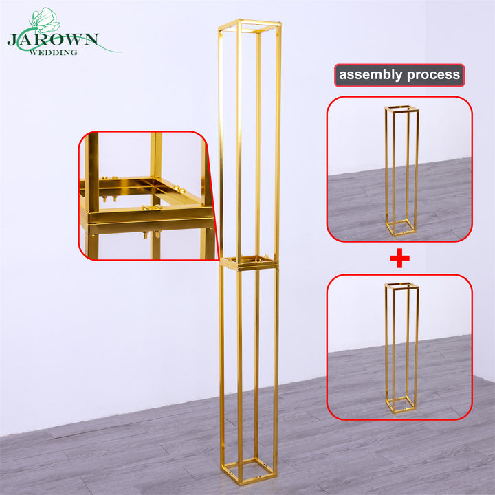 Upgraded Shiny Golden Cuboid Pro Stand(I)