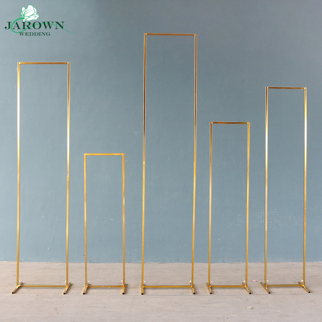 Upgraded Shiny Golden Rectangle Arch Set