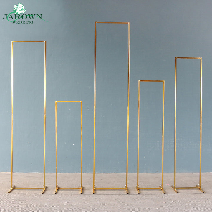 Upgraded Shiny Golden Rectangle Arch Set