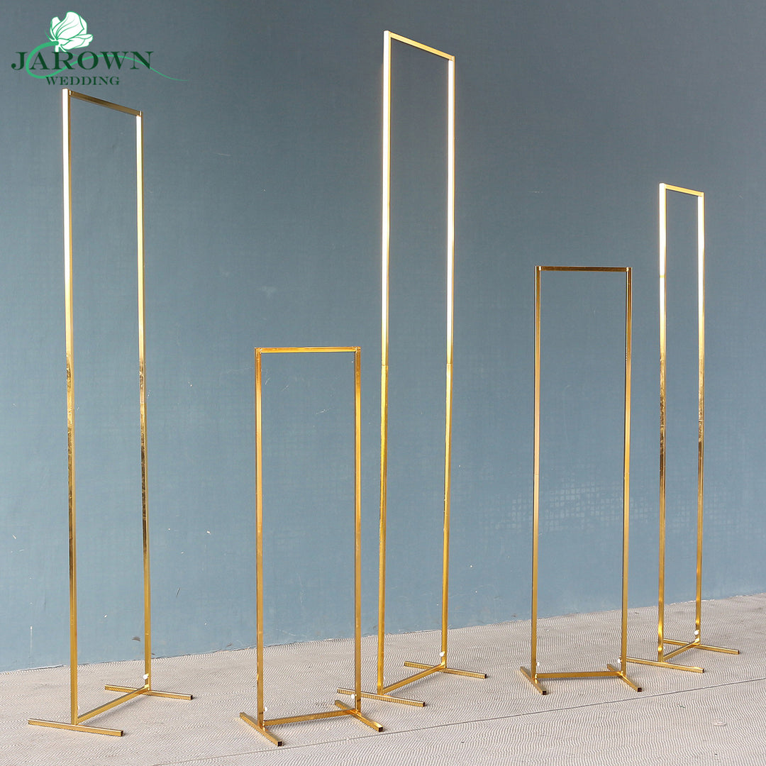 Upgraded Shiny Golden Rectangle Arch Set