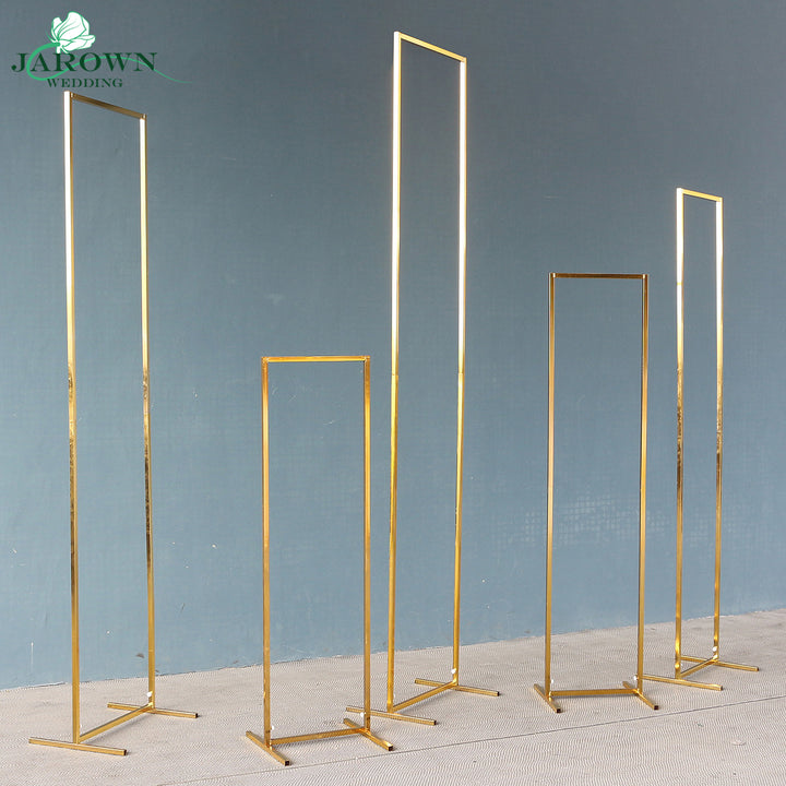 Upgraded Shiny Golden Rectangle Arch Set