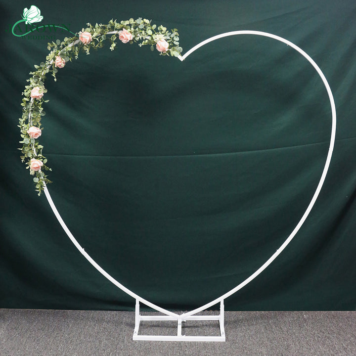 White Paint Heart-Shaped Simple Arch