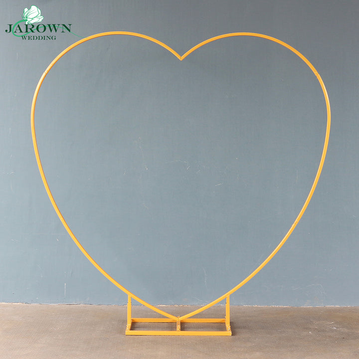 White Paint Heart-Shaped Simple Arch