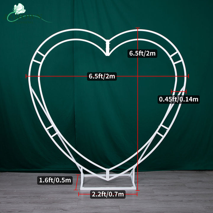 White Paint Heart-Shaped Pro Stand