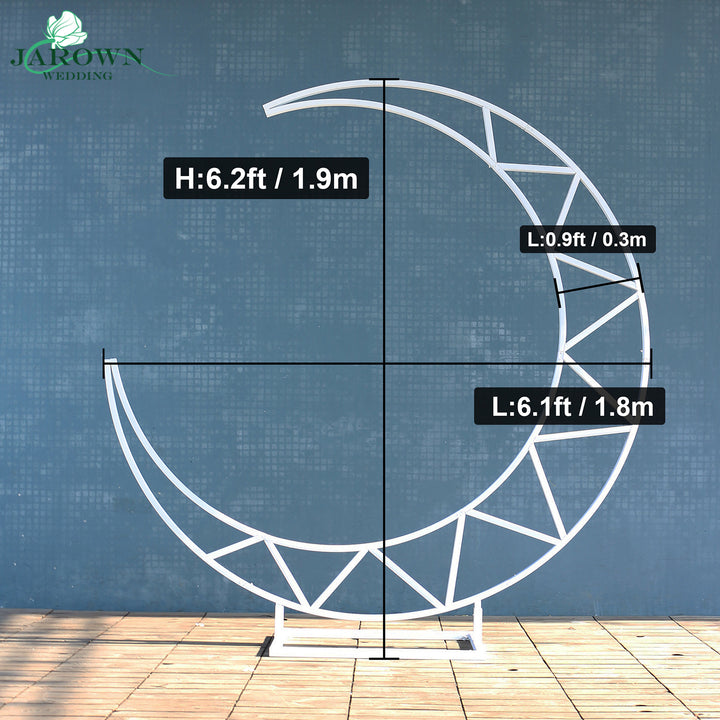 White Paint Moon-Shaped Arch
