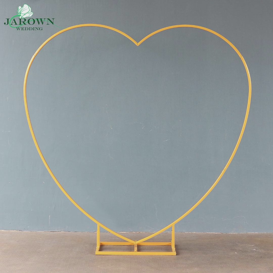 White Paint Heart-Shaped Simple Arch