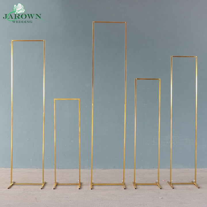 Upgraded Shiny Golden Rectangle Arch Set