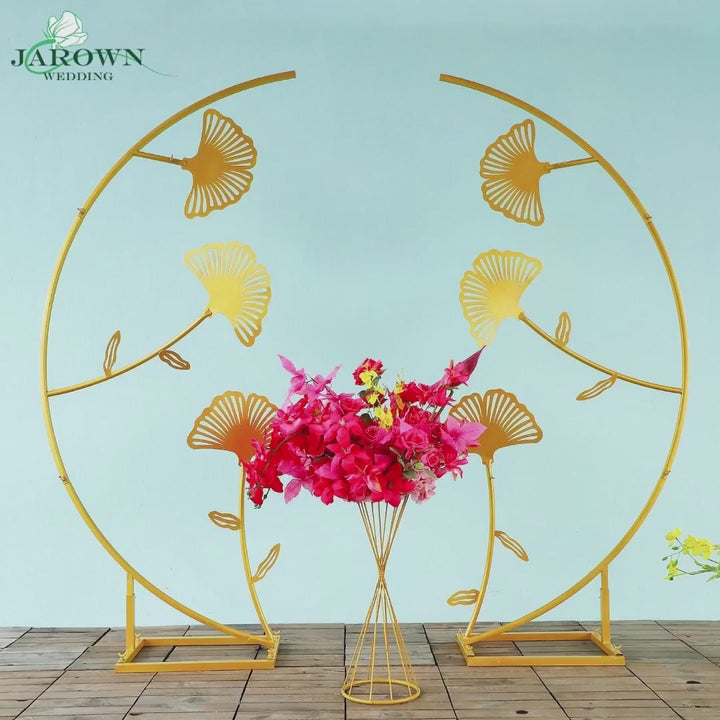 2 Colors Paint Curved with Ginkgo biloba  Arch